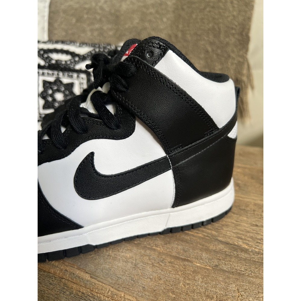 Nike Dunk High Shoes Womens Size 9 Black White Panda Sneaker DD1869-103 - Picture 4 of 10